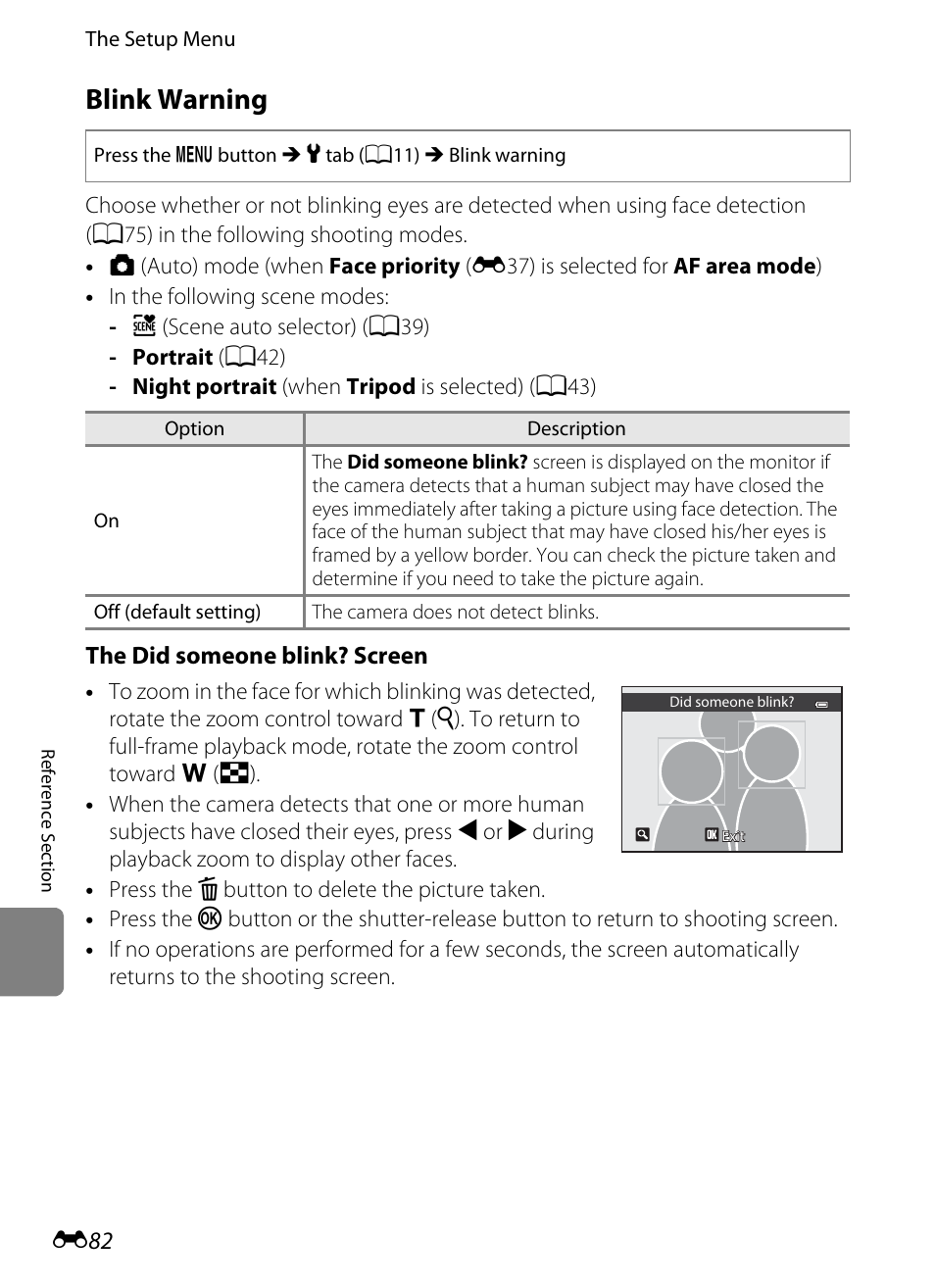 Blink warning | Nikon Coolpix S9300 User Manual | Page 202 / 244