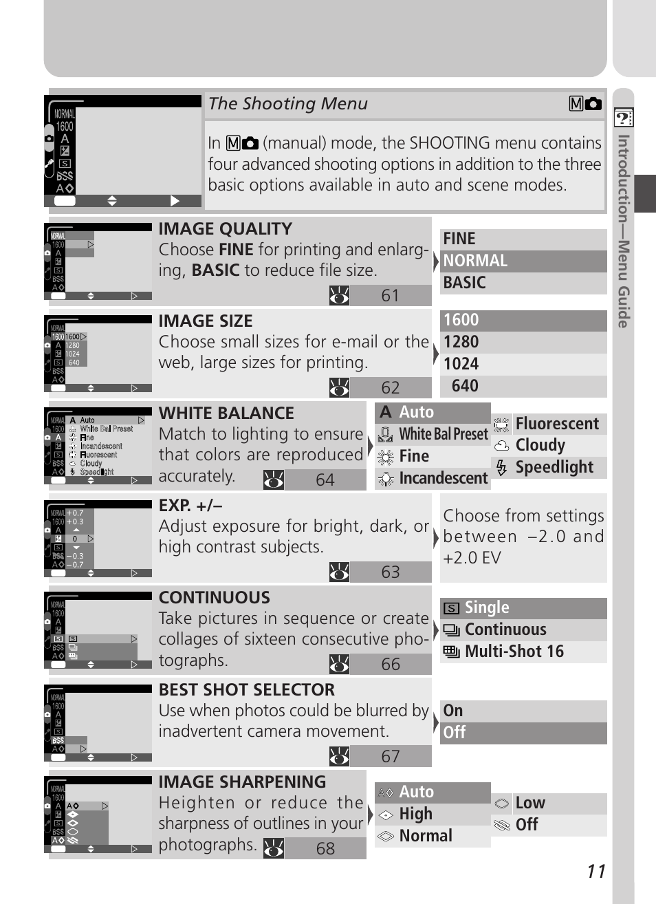 Intr oduction—menu guide | Nikon Coolpix 2500 User Manual | Page 23 / 120