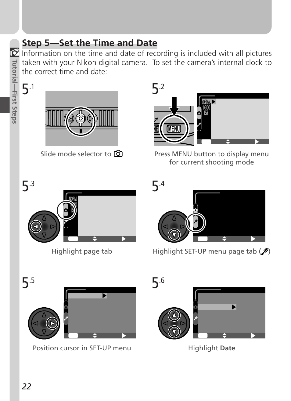 Step 5—set the time and date | Nikon Coolpix 2500 User Manual | Page 34 / 120