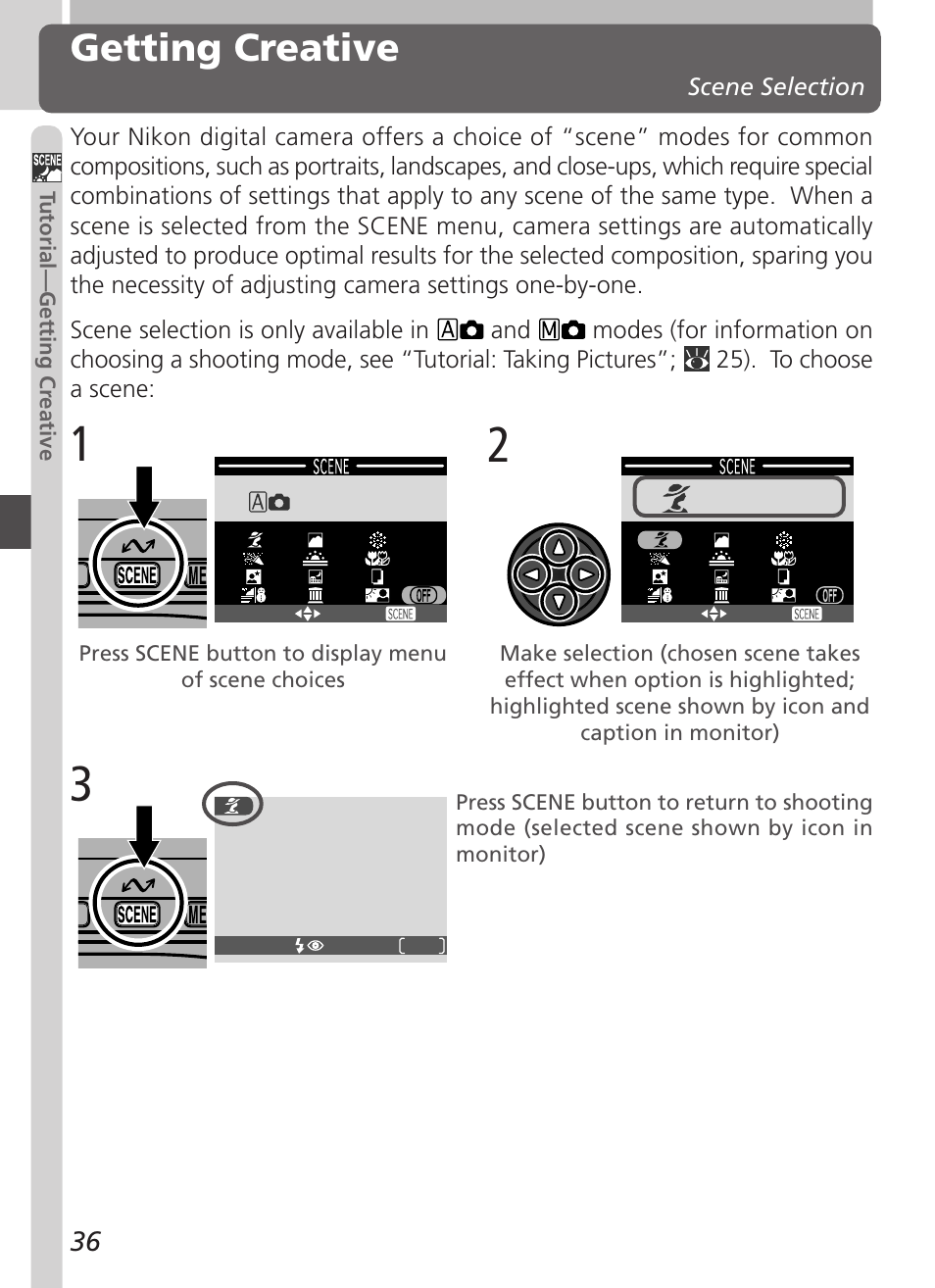 Getting creative | Nikon Coolpix 2500 User Manual | Page 48 / 120