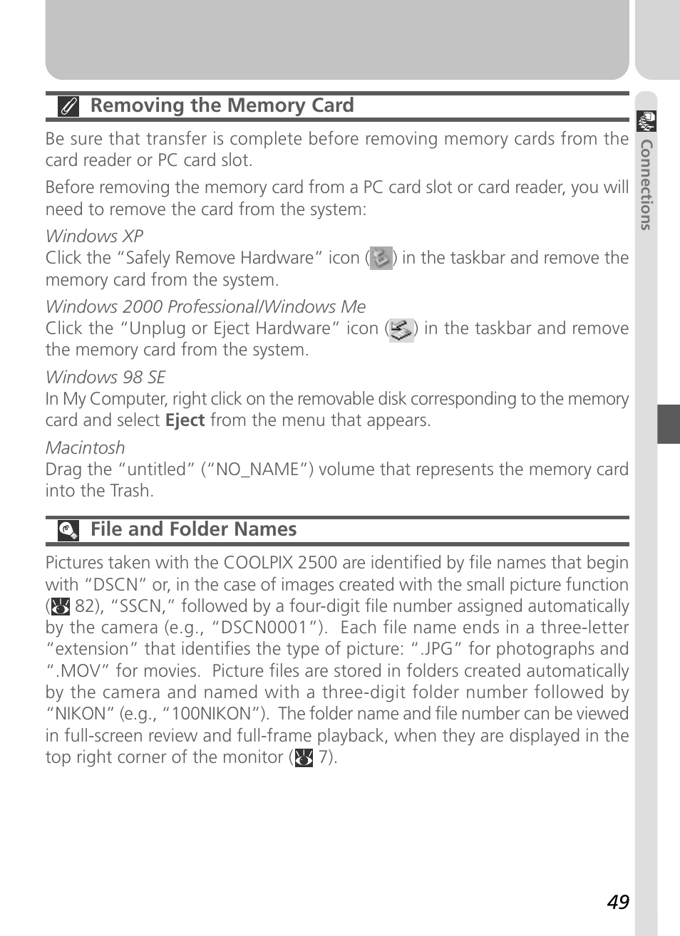 Nikon Coolpix 2500 User Manual | Page 61 / 120