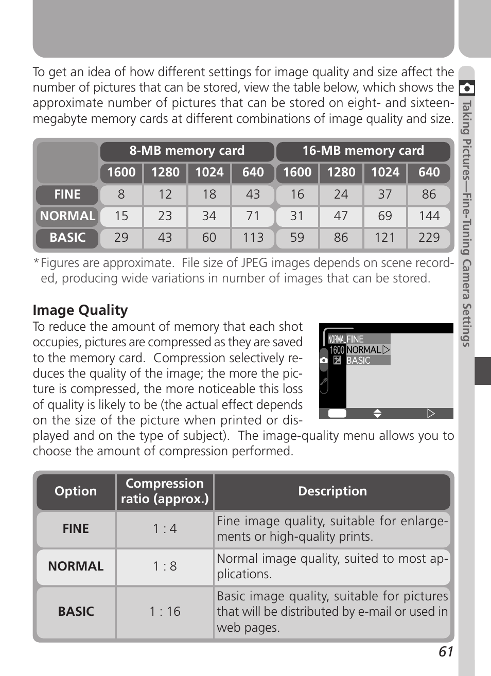 Image quality | Nikon Coolpix 2500 User Manual | Page 73 / 120