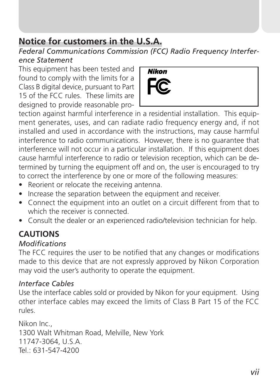 Nikon Coolpix 2500 User Manual | Page 9 / 120