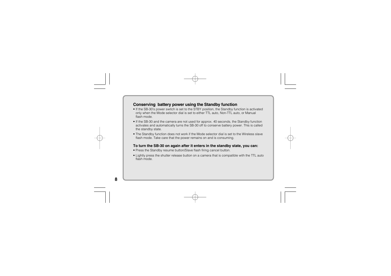 Nikon SB-30 User Manual | Page 10 / 139