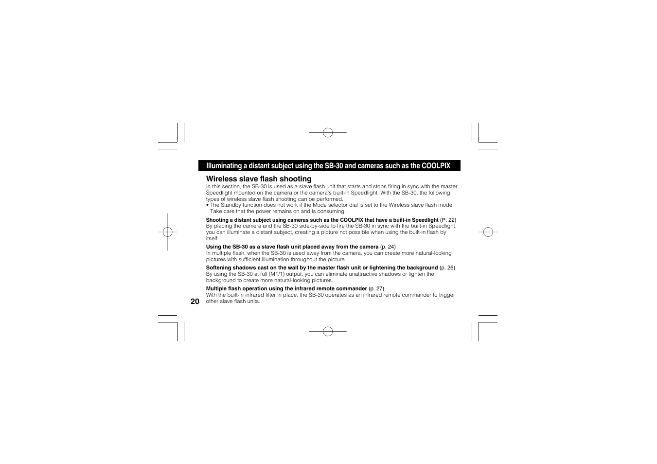 Nikon SB-30 User Manual | Page 22 / 139
