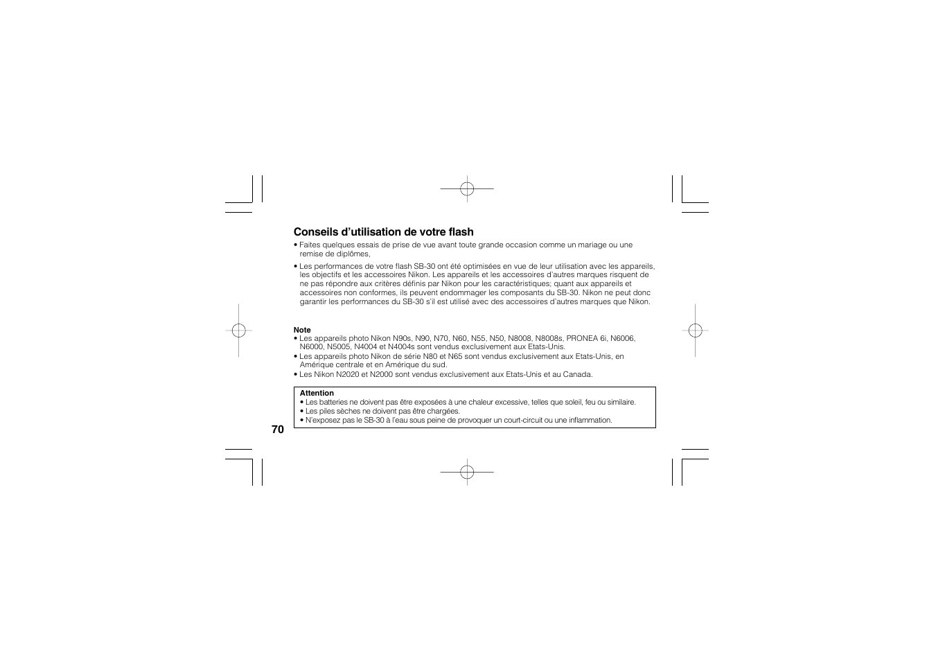 Nikon SB-30 User Manual | Page 72 / 139