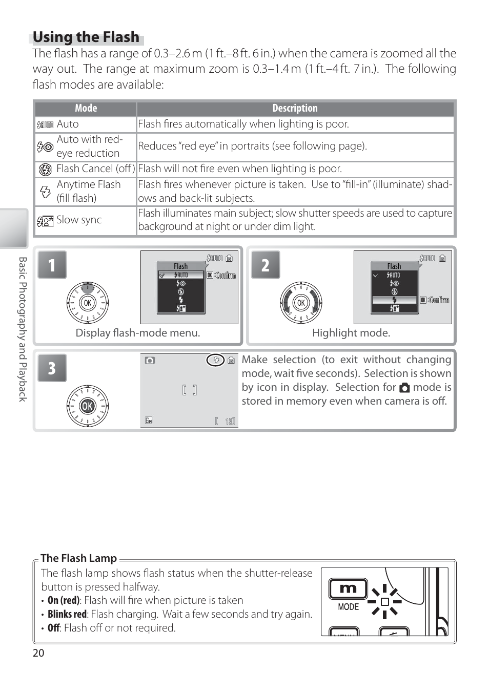 Using the flash | Nikon COOLPIX S6 User Manual | Page 30 / 119