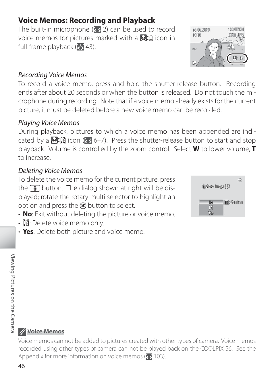 Nikon COOLPIX S6 User Manual | Page 56 / 119