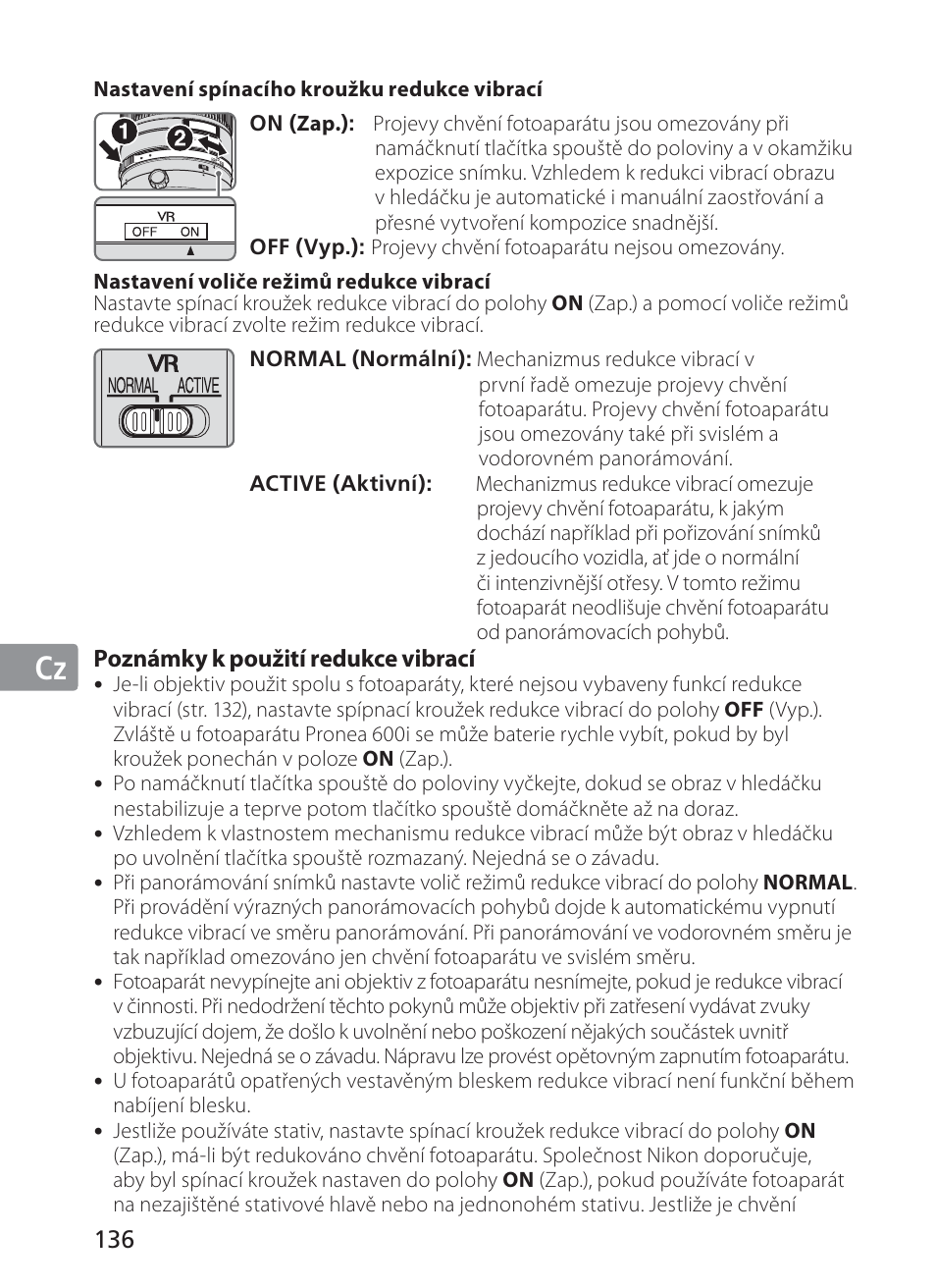 Jp en de fr es se ru nl it cz ch kr | Nikon AF-S Nikkor 300mm f/2.8G ED VR II User Manual | Page 136 / 204