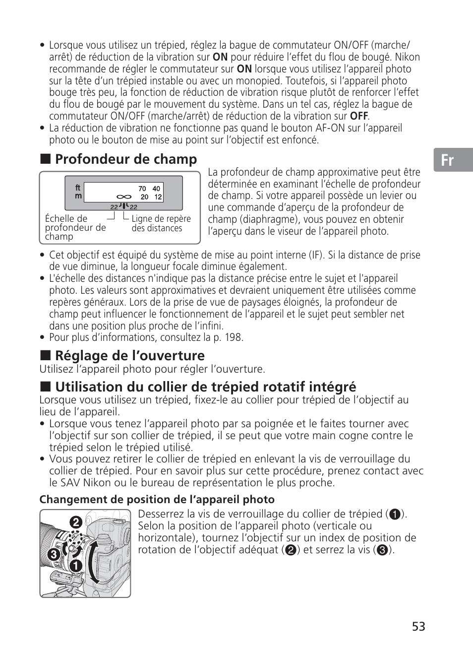 Jp en de fr es se ru nl it ck ch kr | Nikon AF-S Nikkor 300mm f/2.8G ED VR II User Manual | Page 53 / 204