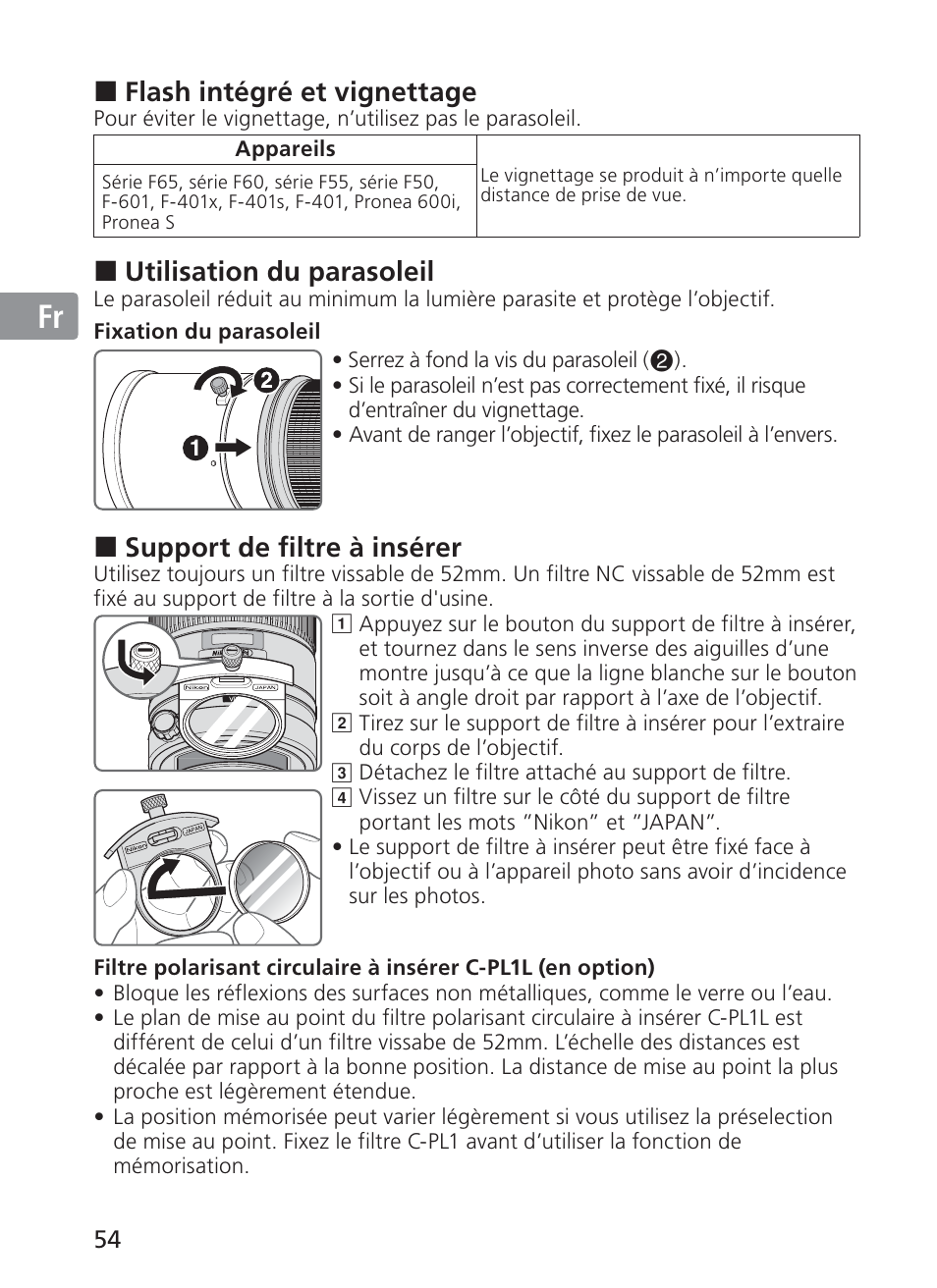 Jp en de fr es se ru nl it ck ch kr | Nikon AF-S Nikkor 300mm f/2.8G ED VR II User Manual | Page 54 / 204