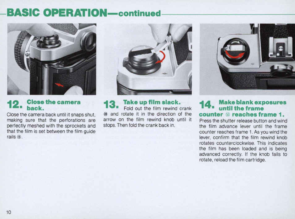 E press the shutter, A check battery power | Nikon FM2 User Manual | Page 10 / 78
