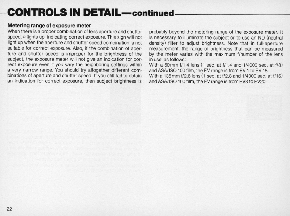 Nikon FM2 User Manual | Page 22 / 78