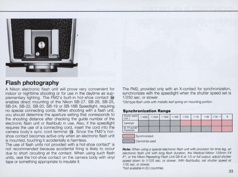 Controls in detail —continued | Nikon FM2 User Manual | Page 33 / 78