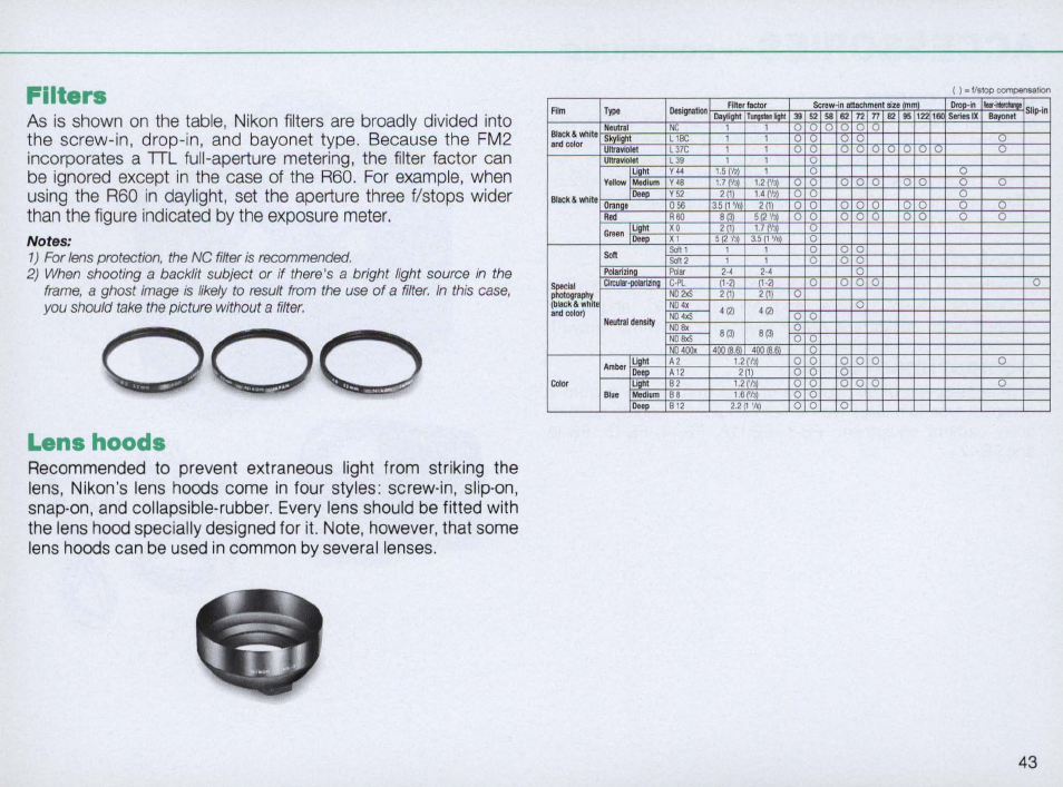 Controls in detail —continued | Nikon FM2 User Manual | Page 43 / 78