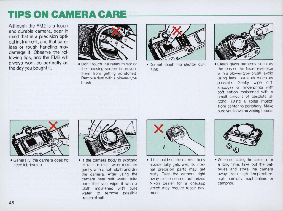 Controls in detail—continued | Nikon FM2 User Manual | Page 46 / 78