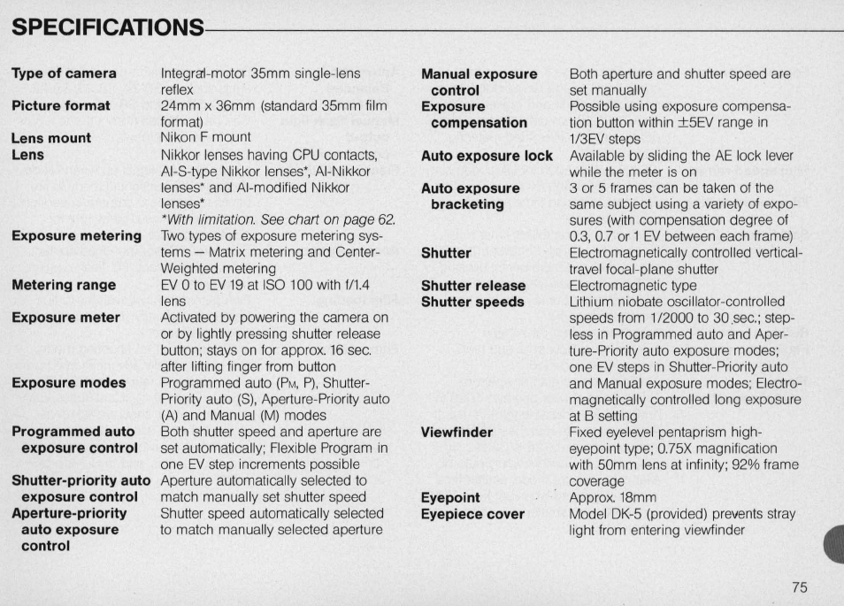Nikon N6000 User Manual | Page 75 / 132