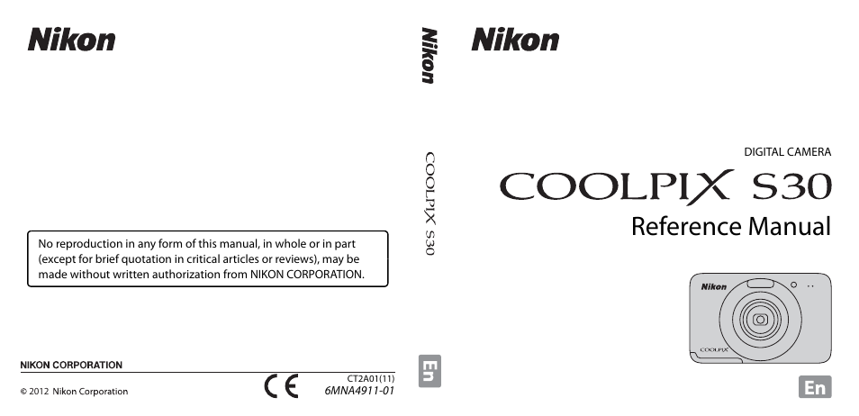 Nikon Coolpix S30 User Manual | 194 pages