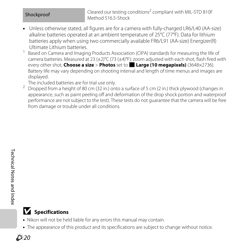 Nikon Coolpix S30 User Manual | Page 184 / 194