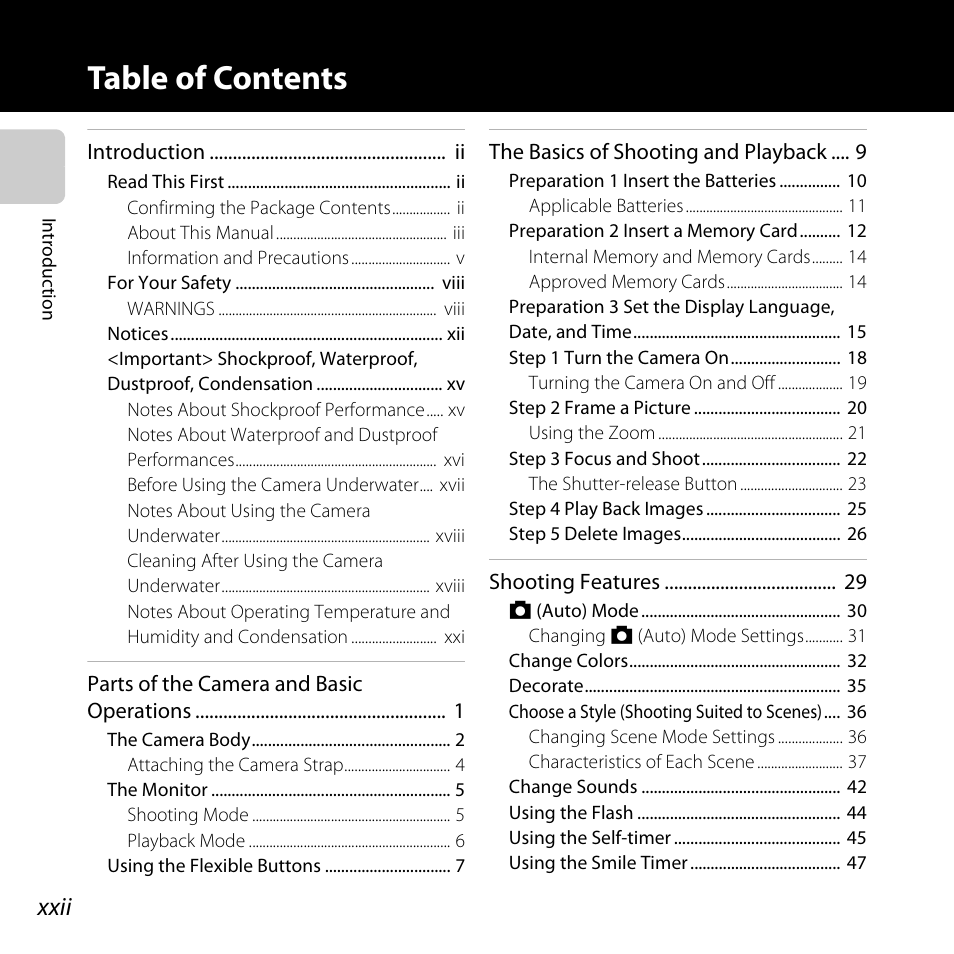 Nikon Coolpix S30 User Manual | Page 24 / 194