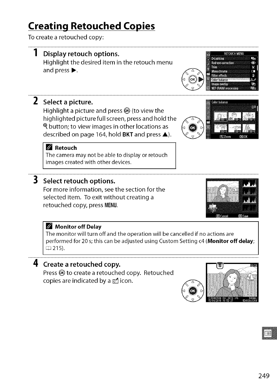 Creating retouched copies | Nikon D7000 User Manual | Page 15 / 94