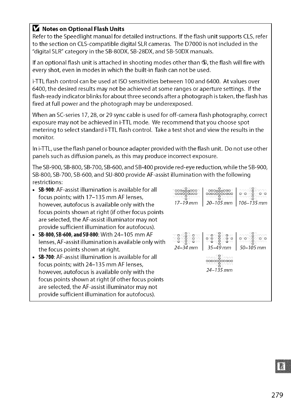 Notes on optional flash units | Nikon D7000 User Manual | Page 45 / 94