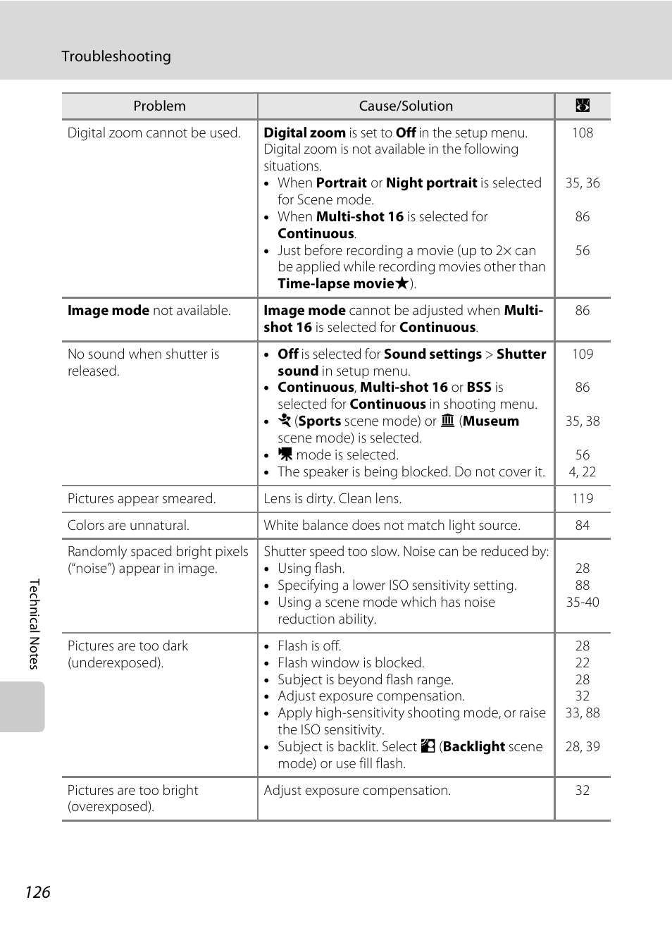 Nikon Coolpix S210 User Manual | Page 138 / 148