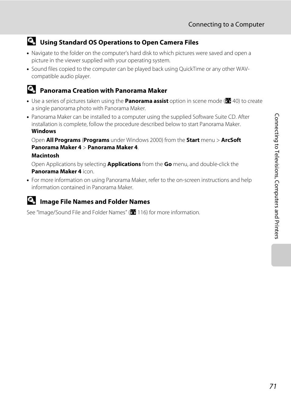 A 71 | Nikon Coolpix S210 User Manual | Page 83 / 148