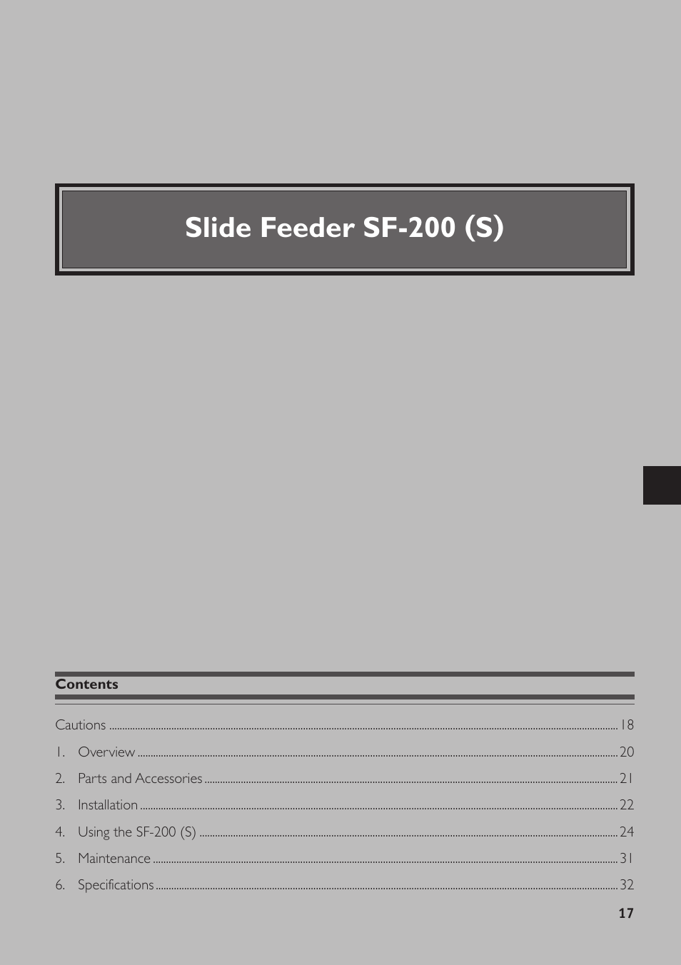 Nikon SF-200 User Manual | 16 pages