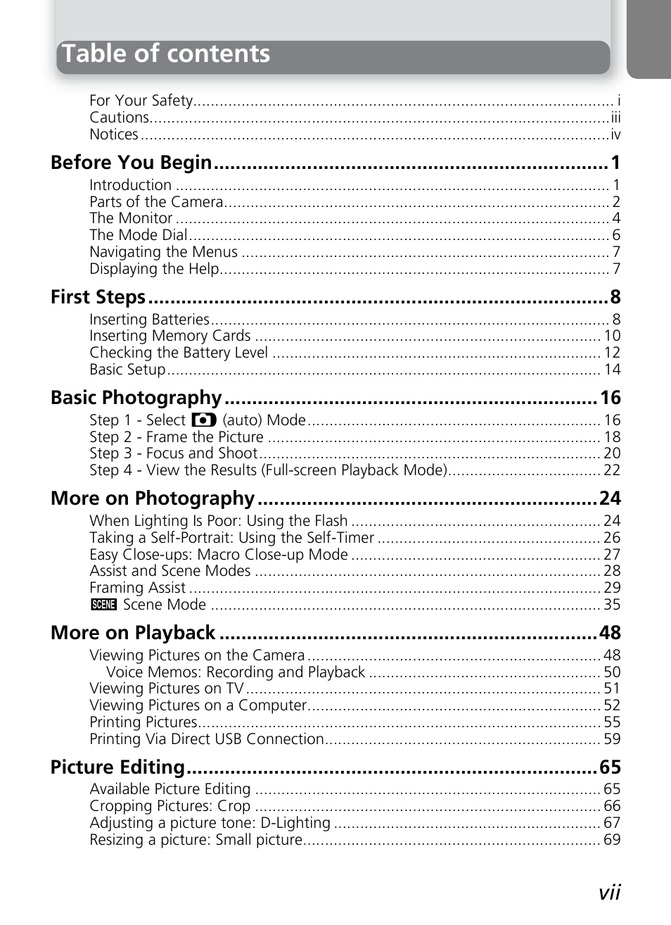 Nikon COOLPIX 7600 User Manual | Page 9 / 140