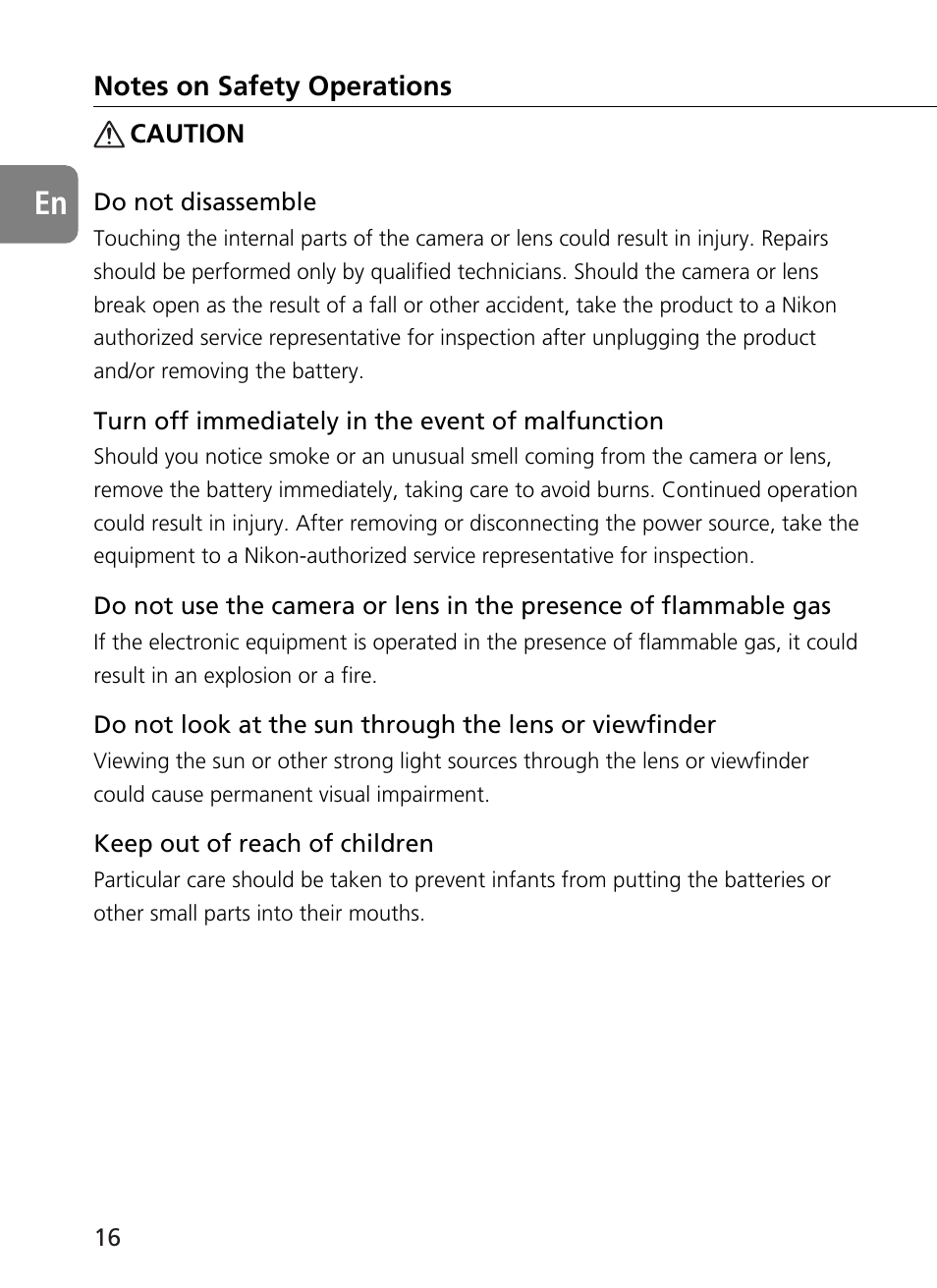 Nikon AF-S User Manual | Page 16 / 196