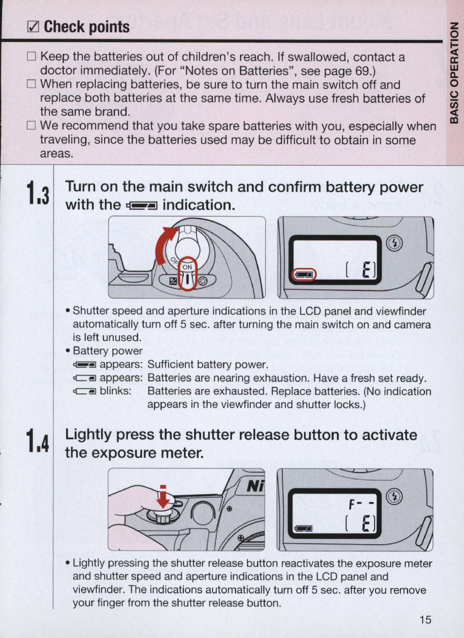Nikon Camera N60 User Manual | Page 15 / 82