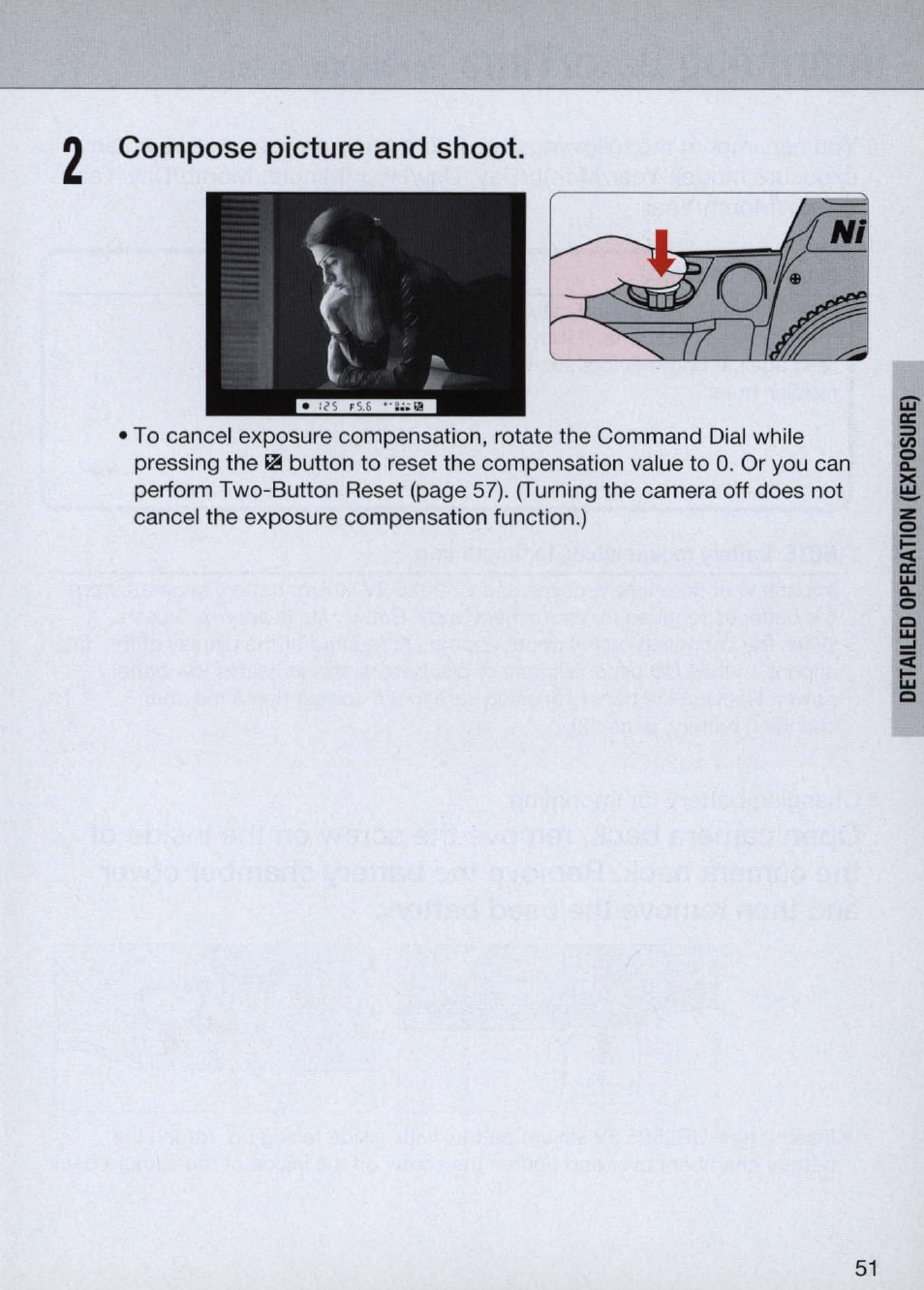 Compose picture and shoot | Nikon Camera N60 User Manual | Page 51 / 82