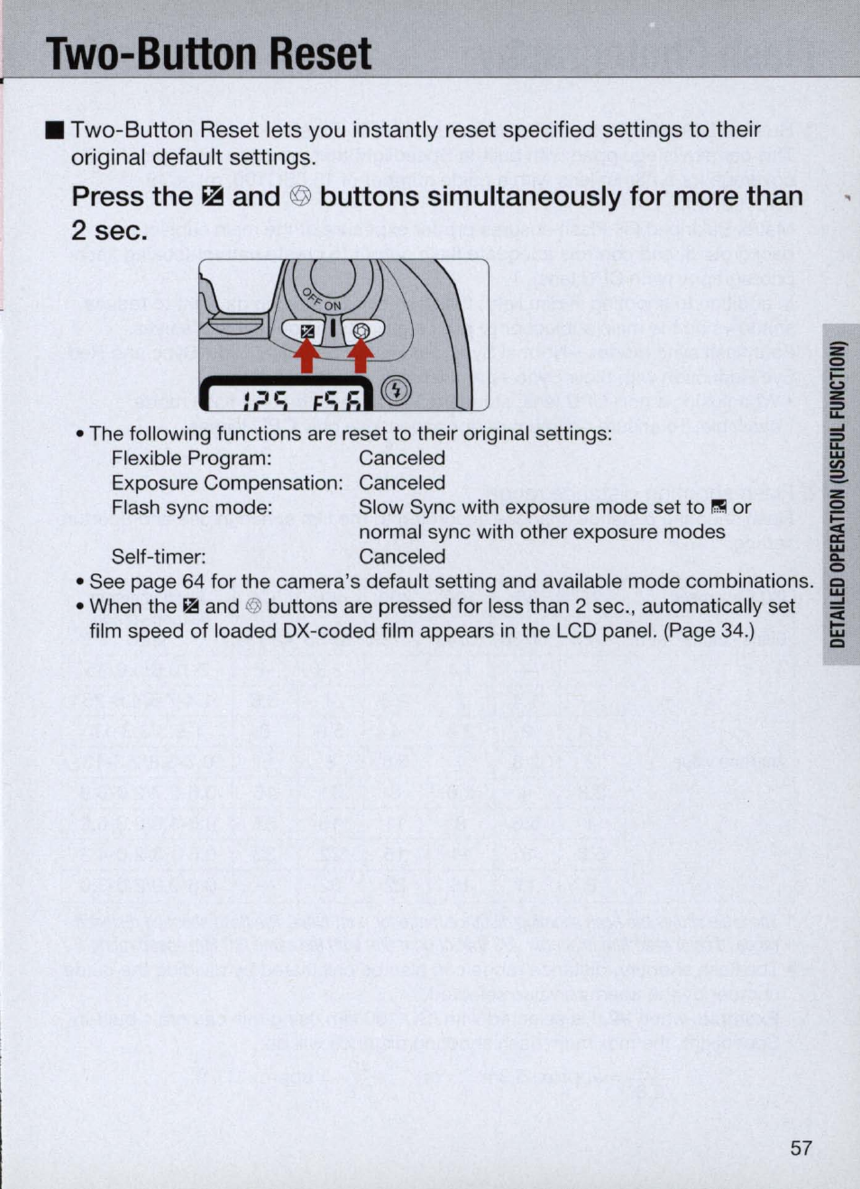 Two-button reset | Nikon Camera N60 User Manual | Page 57 / 82