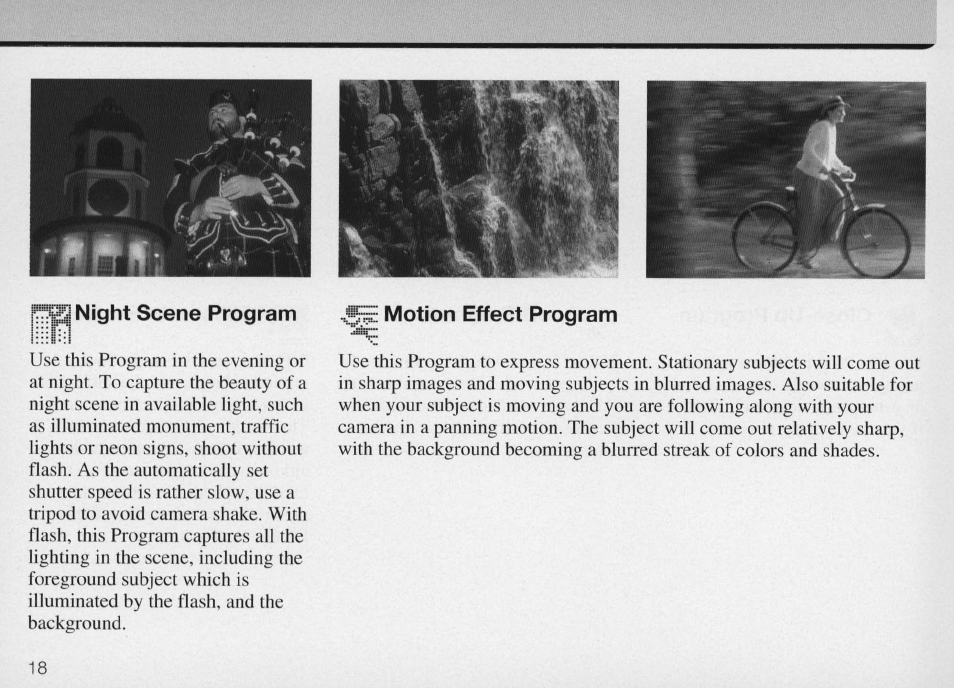 Manual exposure mode | Nikon Camera F50 User Manual | Page 18 / 97