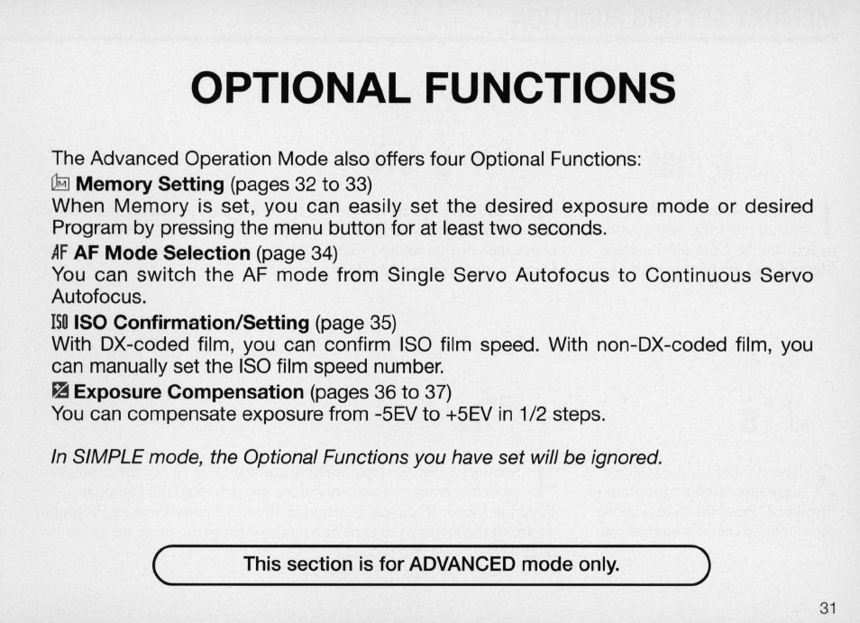 Nikon Camera F50 User Manual | Page 31 / 97