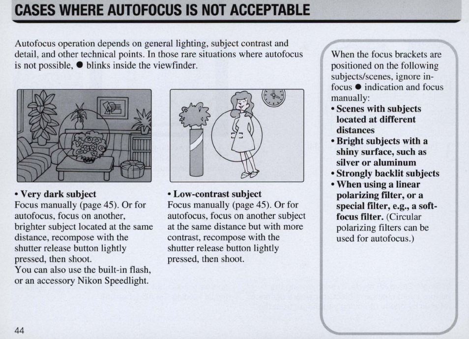 Nikon Camera F50 User Manual | Page 44 / 97