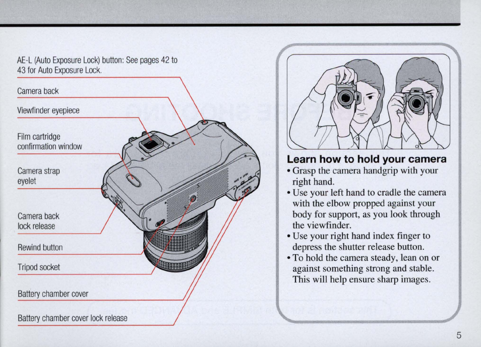 Getting to know your camera, Gehing to know your camera -5 | Nikon Camera F50 User Manual | Page 5 / 97