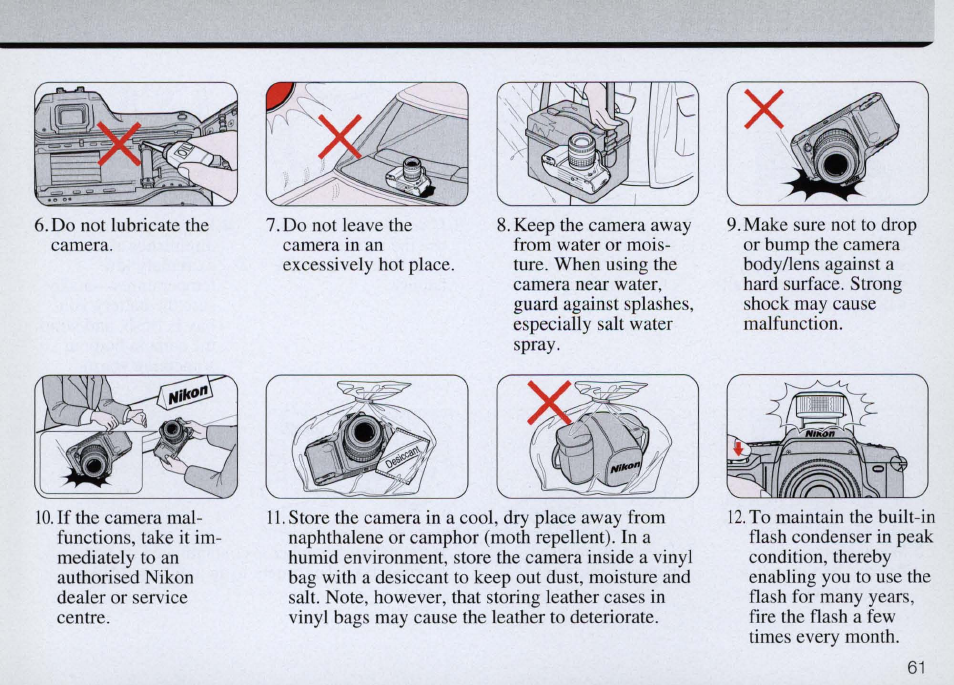This section is for both simple and advanced modes, Flash photography | Nikon Camera F50 User Manual | Page 61 / 97