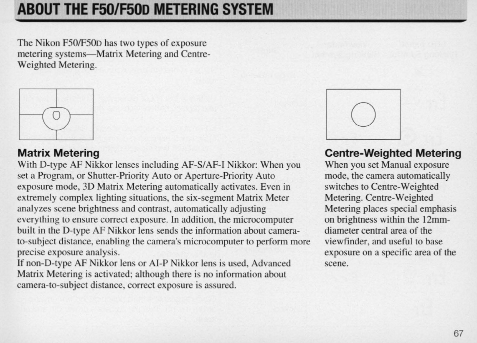 Nikon Camera F50 User Manual | Page 67 / 97