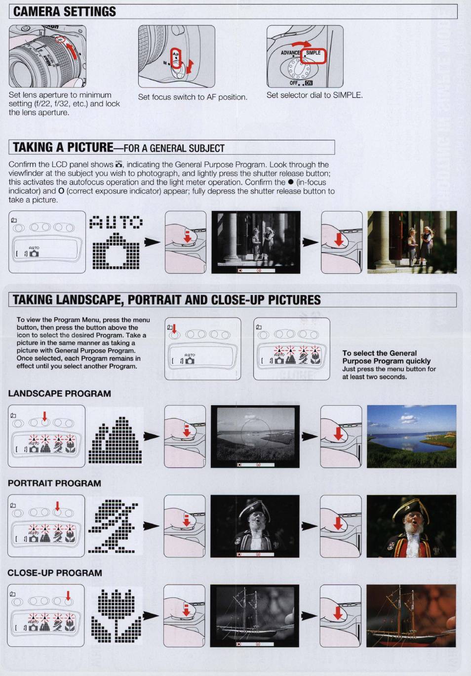 Nikkor lens compatibility, Camera's exposure meter does not work. see page 58 | Nikon Camera F50 User Manual | Page 74 / 97