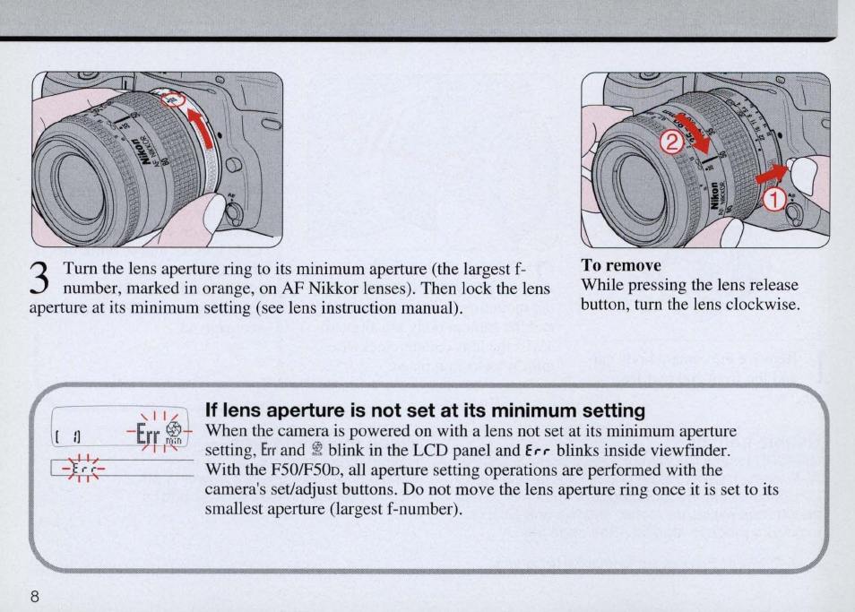 Nikon Camera F50 User Manual | Page 8 / 97