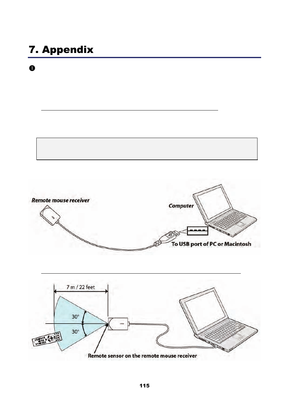 Appendix, Sing the, Ptional | Emote, Ouse, Eceiver, Np01mr), Using the optional remote mouse receiver (np01mr) | Nikon NP4100 User Manual | Page 130 / 158