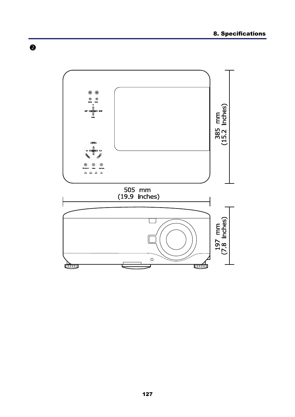 2) cabinet dimensions, Abinet, Imensions | Cabinet dimensions | Nikon NP4100 User Manual | Page 142 / 158