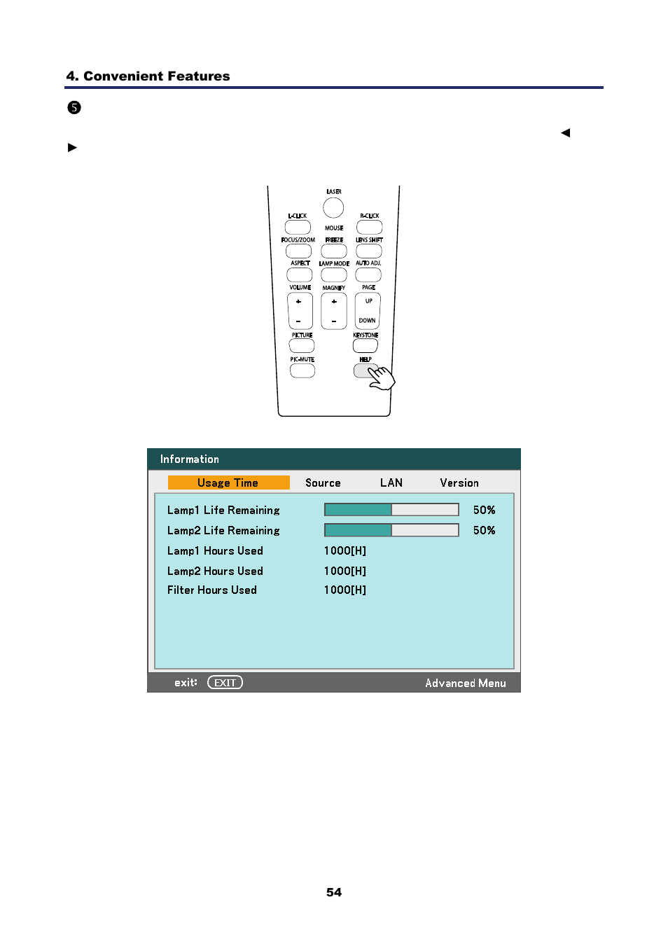 5) getting information, Etting, Nformation | Getting information | Nikon NP4100 User Manual | Page 69 / 158