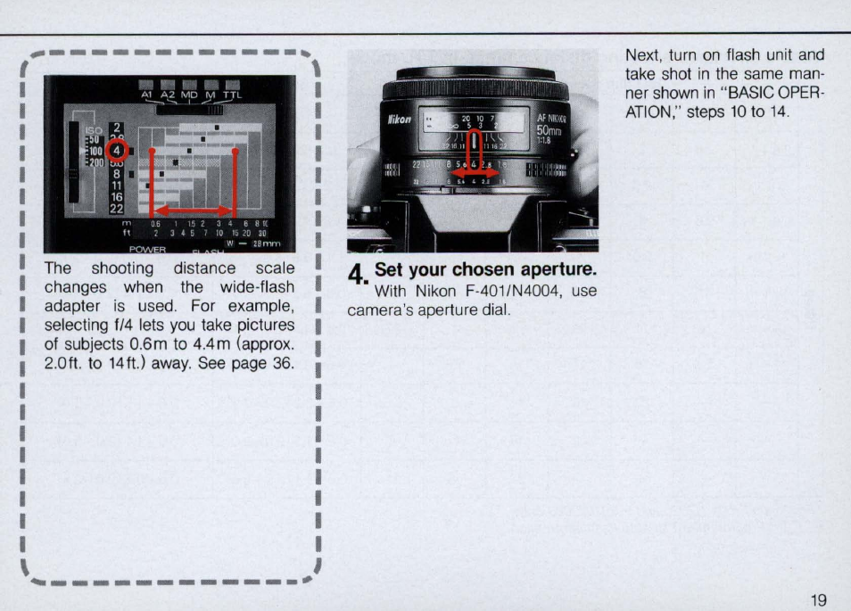 For other flash operations, set as follows | Nikon Autofocus Speedlight SB-22 User Manual | Page 19 / 84