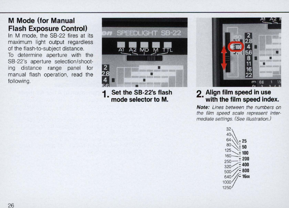 Nikon Autofocus Speedlight SB-22 User Manual | Page 26 / 84