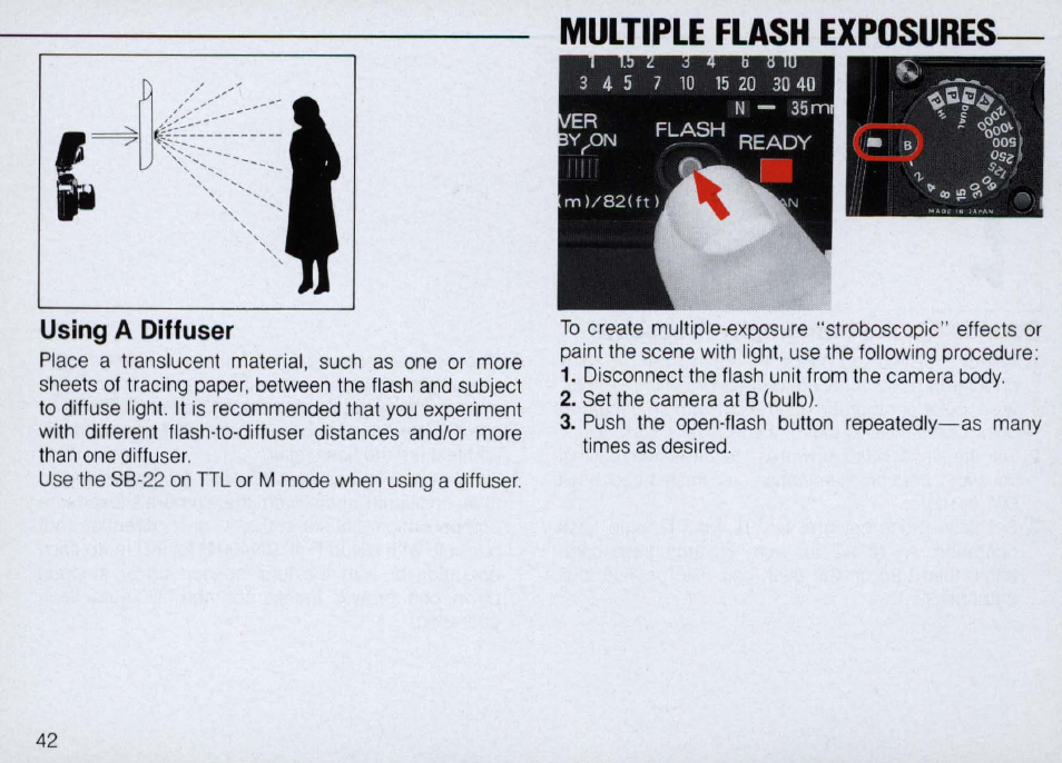 Nikon Autofocus Speedlight SB-22 User Manual | Page 42 / 84