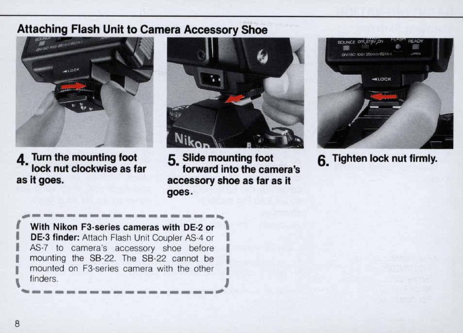 Nikon Autofocus Speedlight SB-22 User Manual | Page 8 / 84