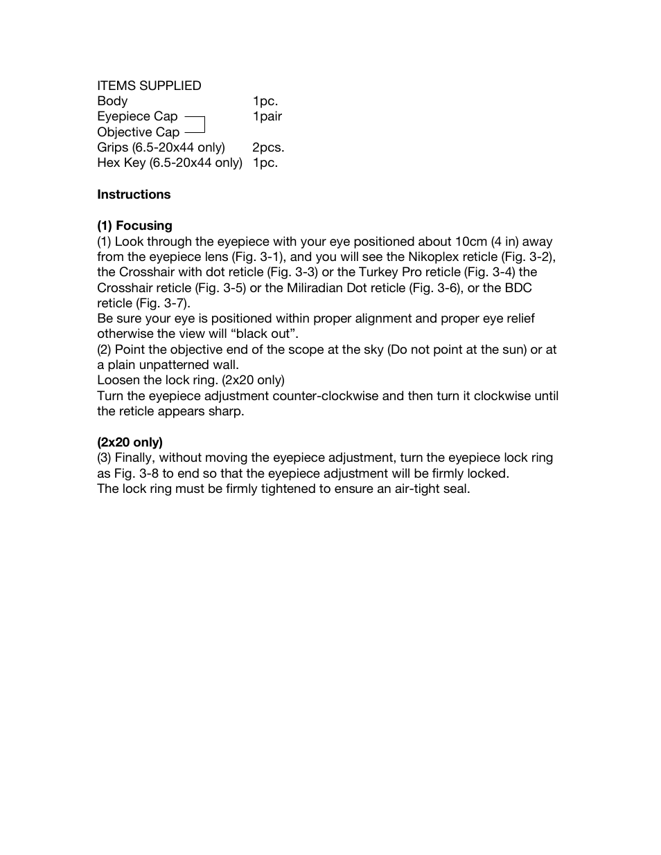 Nikon Monarch/Titanium User Manual | Page 7 / 12